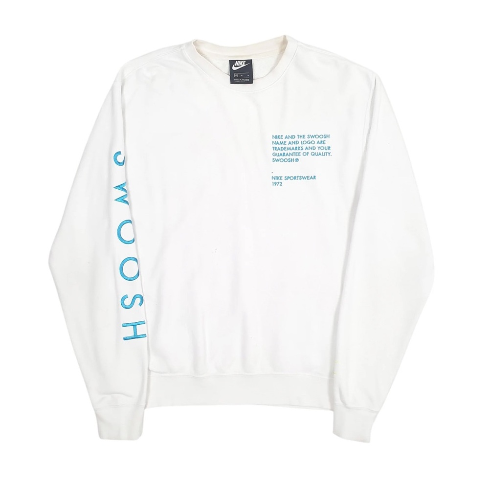 Nike Sportswear Swoosh Men's Crewneck Embroidered Sweatshirt Large